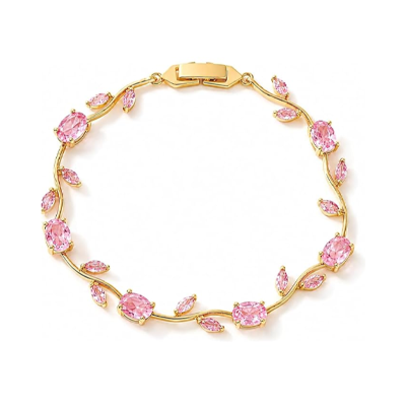 Bracelet for Women | Anti Tarnish Gold Plated Crystal Bracelet