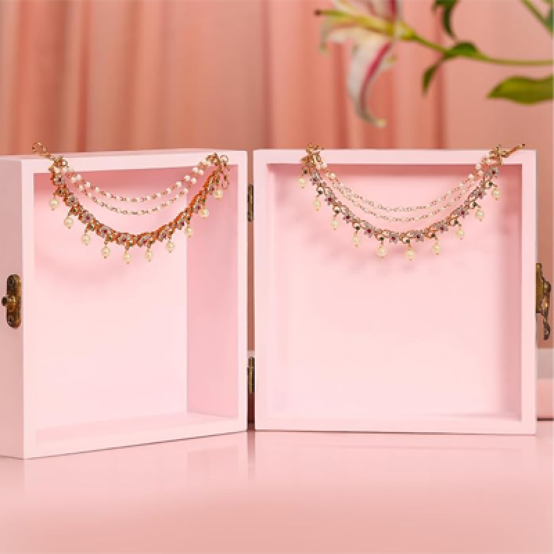 American Diamond Crystal Hoop Earrings Stylish Trendy Jewellery Gift for Women & Girls