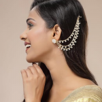 Indian Traditional Bewitching 18k Gold Plated Brass with Bahubali Inspired Multi Layer Ball Chain Long Earring