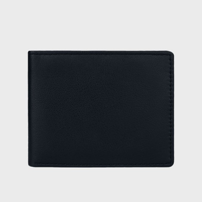 Men Leather Two Fold Wallet