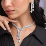 Jewellery Set for Women and Girls American Diamond Jewellery Set