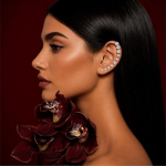 Diamond Embellished Delicate Light Weighted Ear Cuffs with Clip