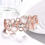 Bracelets for Women Stylish Rose Gold Plated Crystal Bracelet