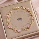 Bracelet for Women | Anti Tarnish Gold Plated Crystal Bracelet