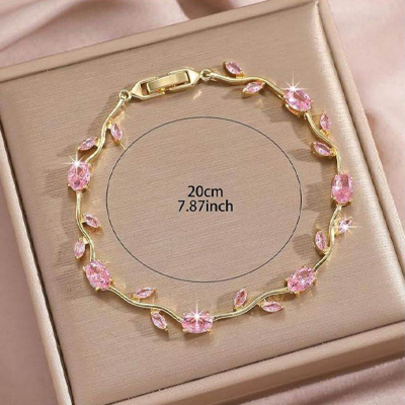 Bracelet for Women | Anti Tarnish Gold Plated Crystal Bracelet
